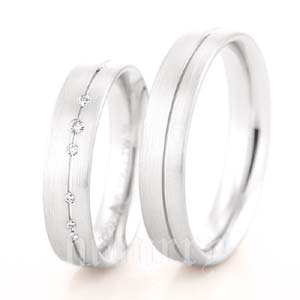 แหวนแต่งงาน ทองคำขาว ความสวยที่ดูหรูหรา