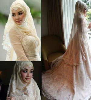 ชุดแต่งงานอิสลาม สวยๆโดนใจเจ้าสาวแน่นอนค่ะ