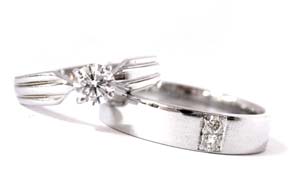 แหวนแต่งงาน ทองคำขาว ความสวยที่ดูหรูหรา