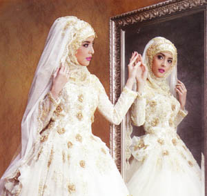 ชุดแต่งงานอิสลาม สวยๆโดนใจเจ้าสาวแน่นอนค่ะ