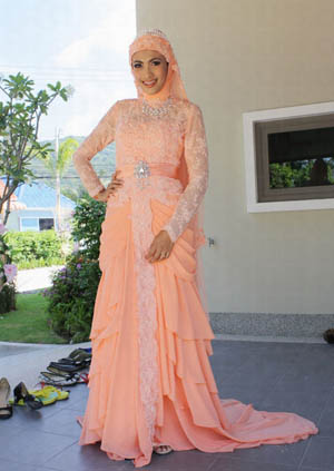 ชุดแต่งงานอิสลาม สวยๆโดนใจเจ้าสาวแน่นอนค่ะ